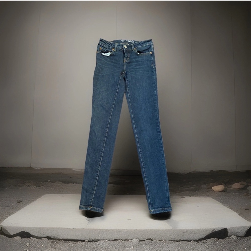 Aeropostale Women's Straight Leg Blue Jeans Lola jeggings